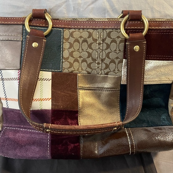 Coach Limited Edition Holiday Patchwork Tote - Picture 5 of 9